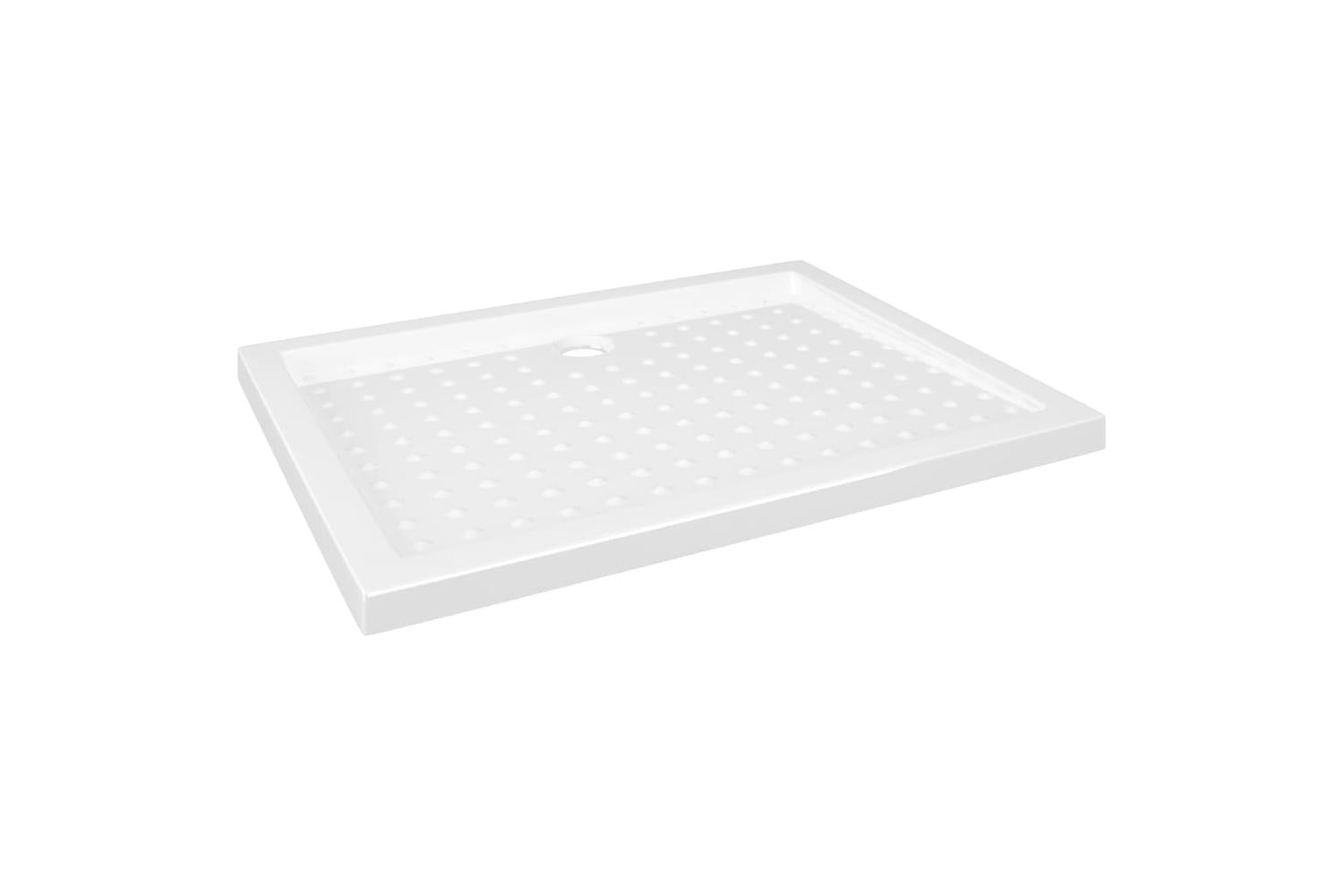 vidaXL 148896 Shower Base Tray With Dots White 90x70x4cm Abs