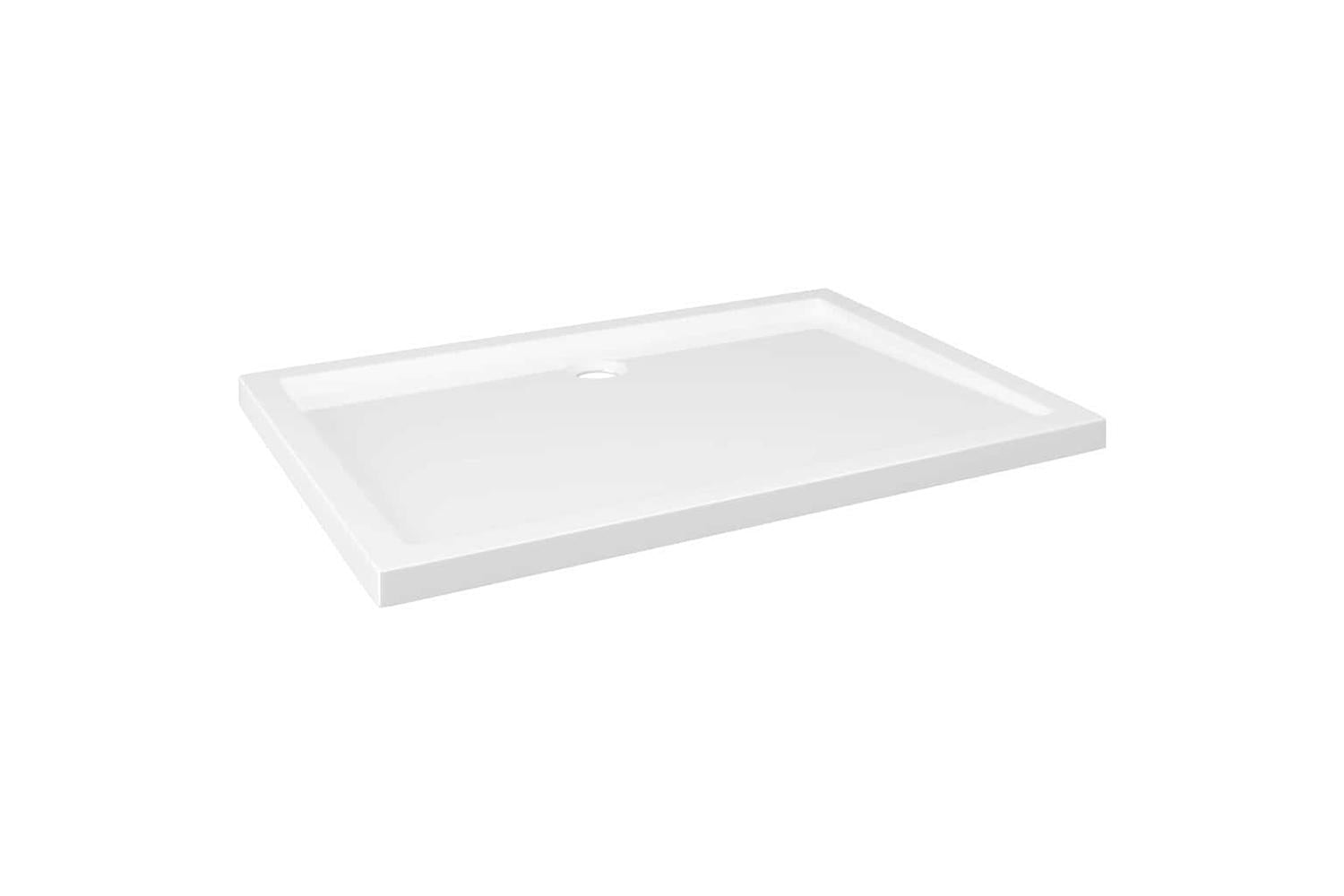 vidaXL 148909 Rectangular Abs Shower Base Tray White 80x110cm