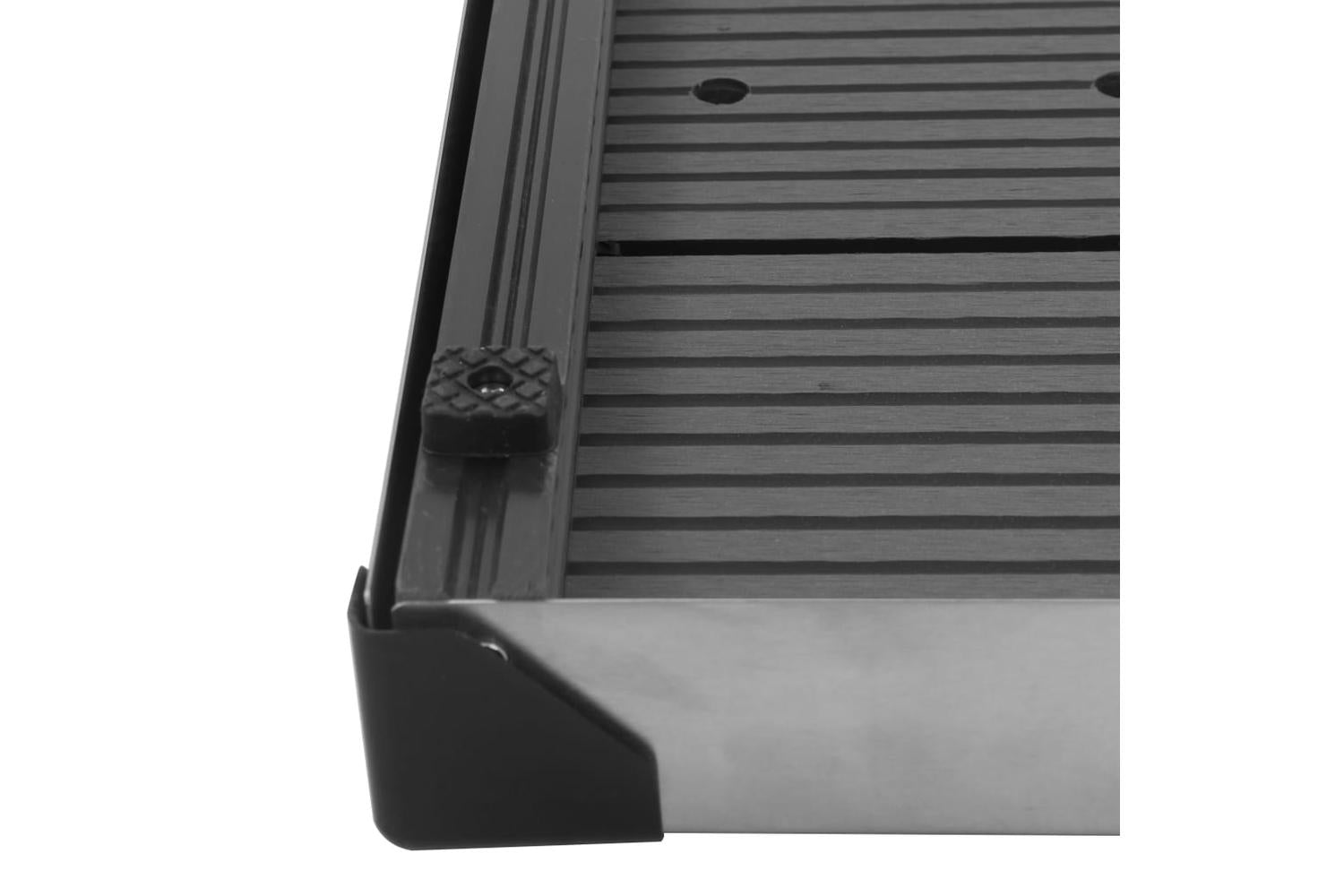 vidaXL 48203 Outdoor Shower Tray Wpc Stainless Steel 80x62cm Grey-8