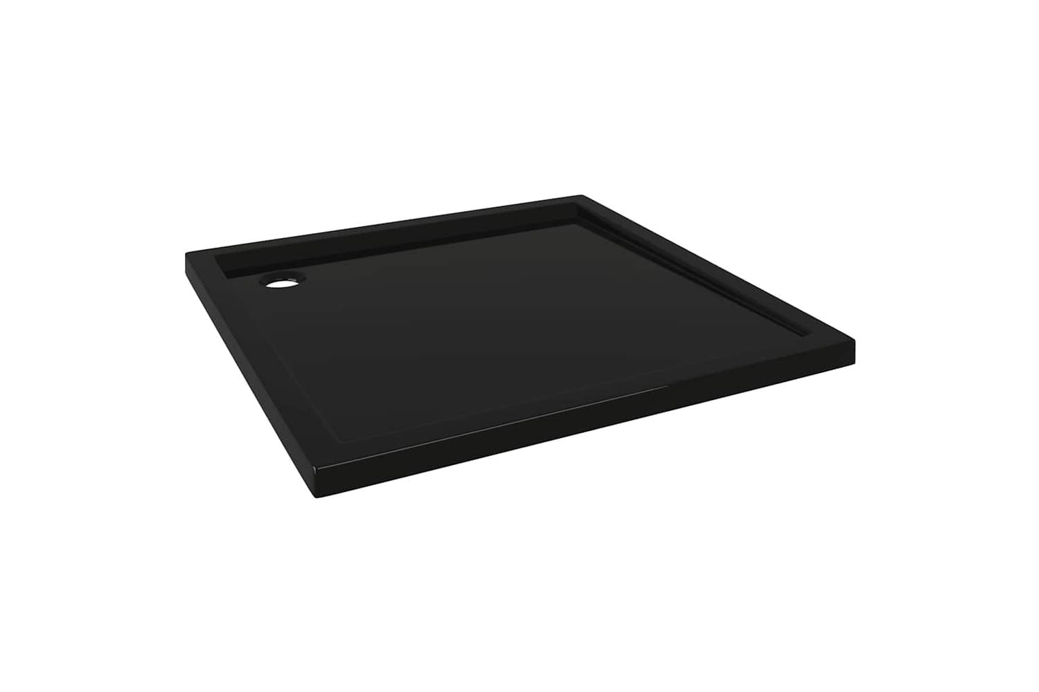 vidaXL 148916 Square Abs Shower Base Tray Black 80x80cm-2