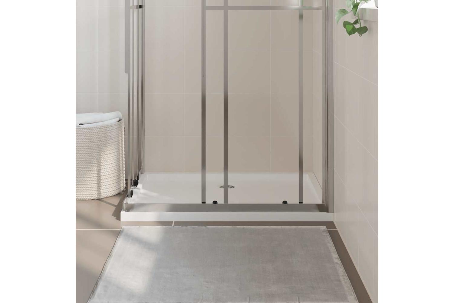 vidaXL 148906 Rectangular Abs Shower Base Tray White 70x100cm-3