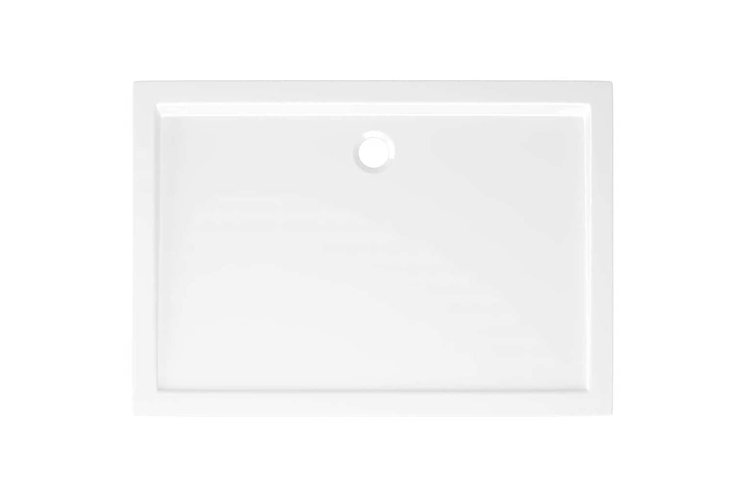 vidaXL 148906 Rectangular Abs Shower Base Tray White 70x100cm-6