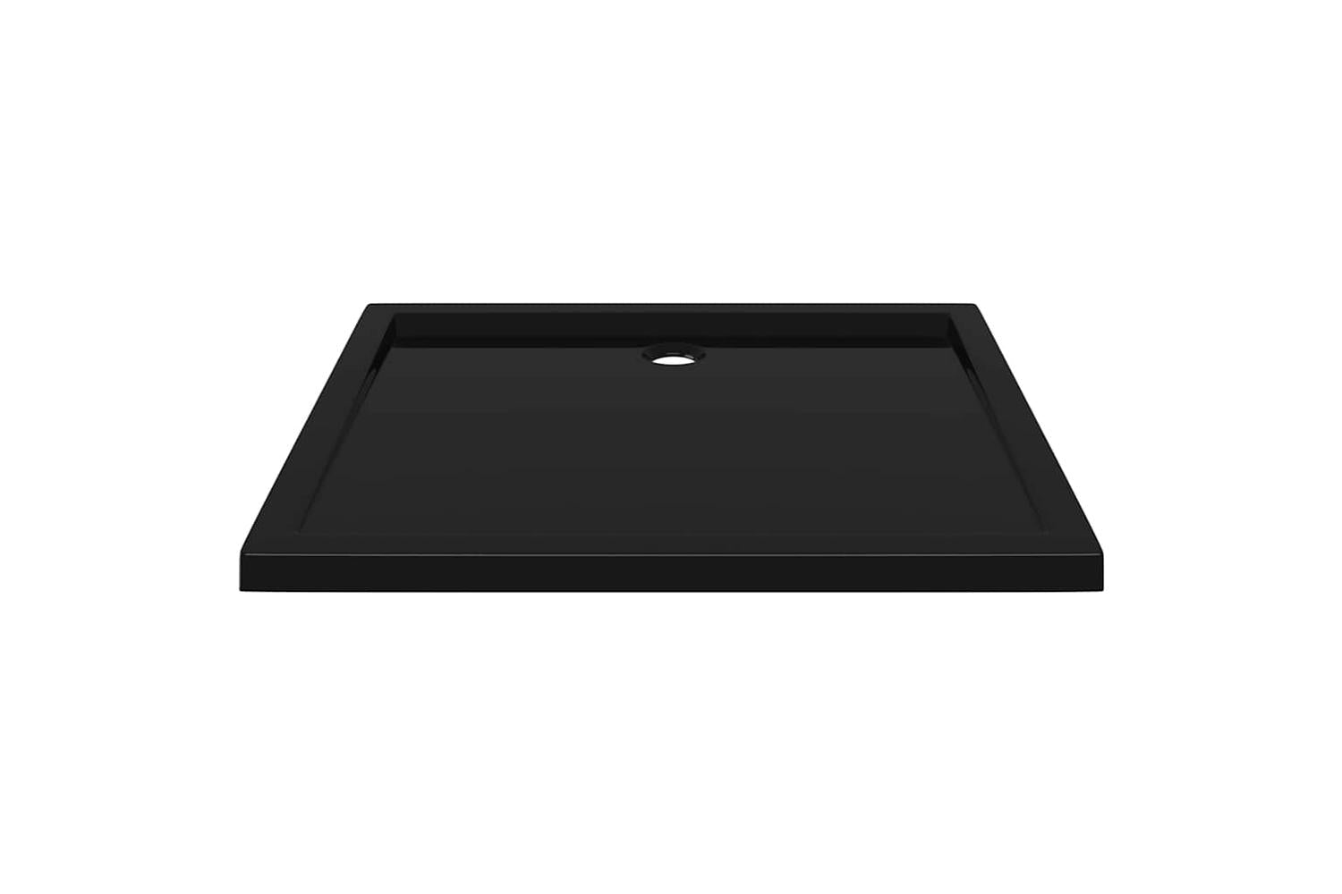 vidaXL 148917 Rectangular Abs Shower Base Tray Black 80x90cm-4