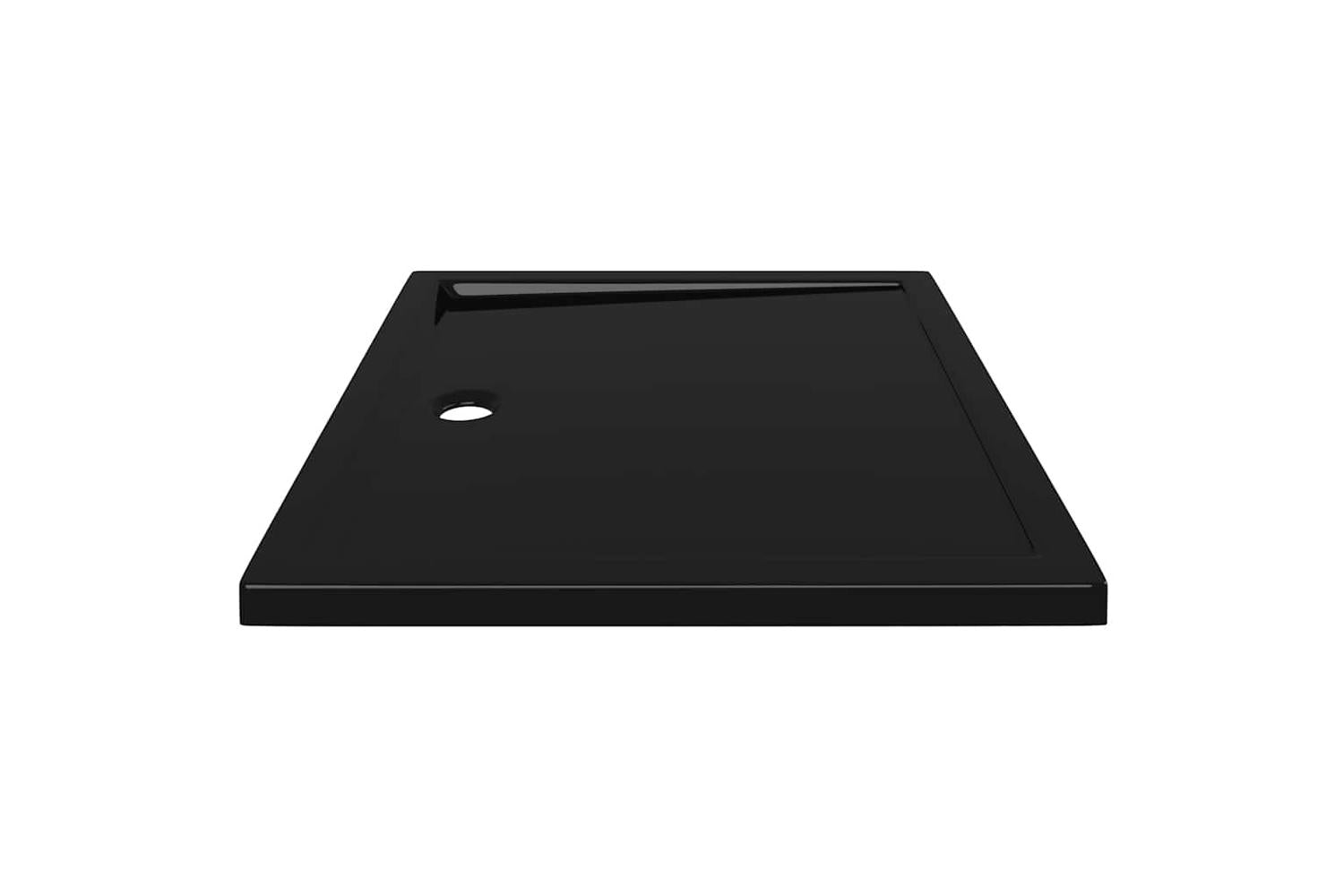 vidaXL 148917 Rectangular Abs Shower Base Tray Black 80x90cm-5