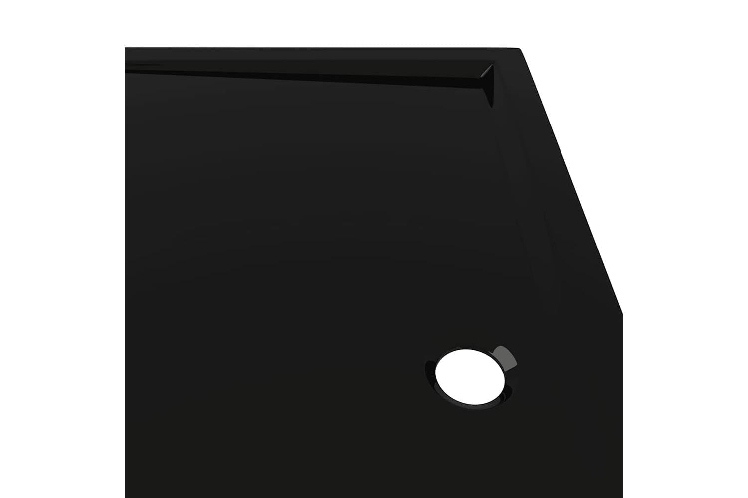 vidaXL 148917 Rectangular Abs Shower Base Tray Black 80x90cm-7