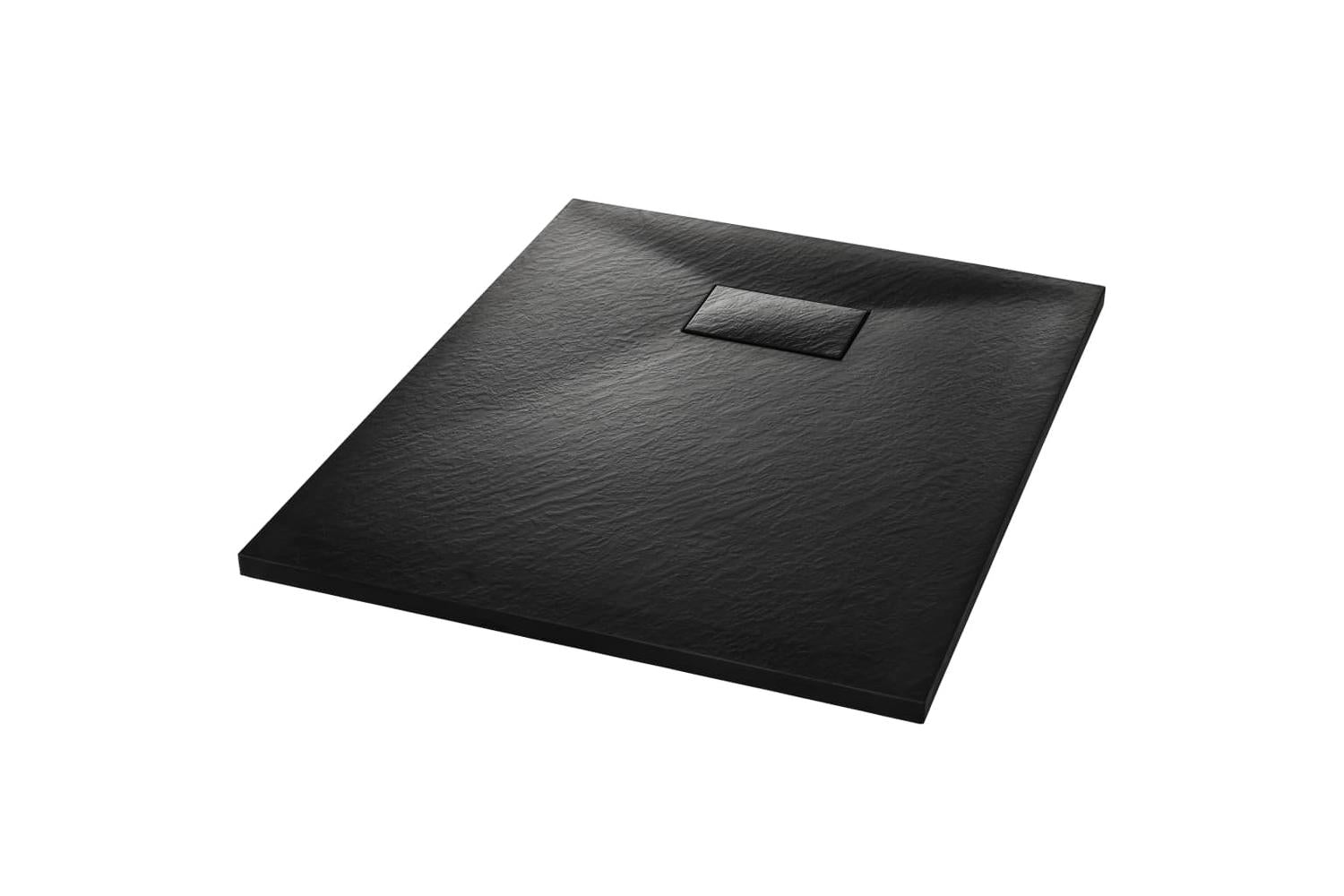 vidaXL 144777 Shower Base Tray Smc Black 90x70cm-2