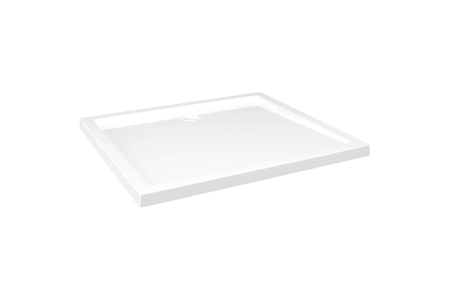 vidaXL 148908 Rectangular Abs Shower Base Tray White 80x90cm-2