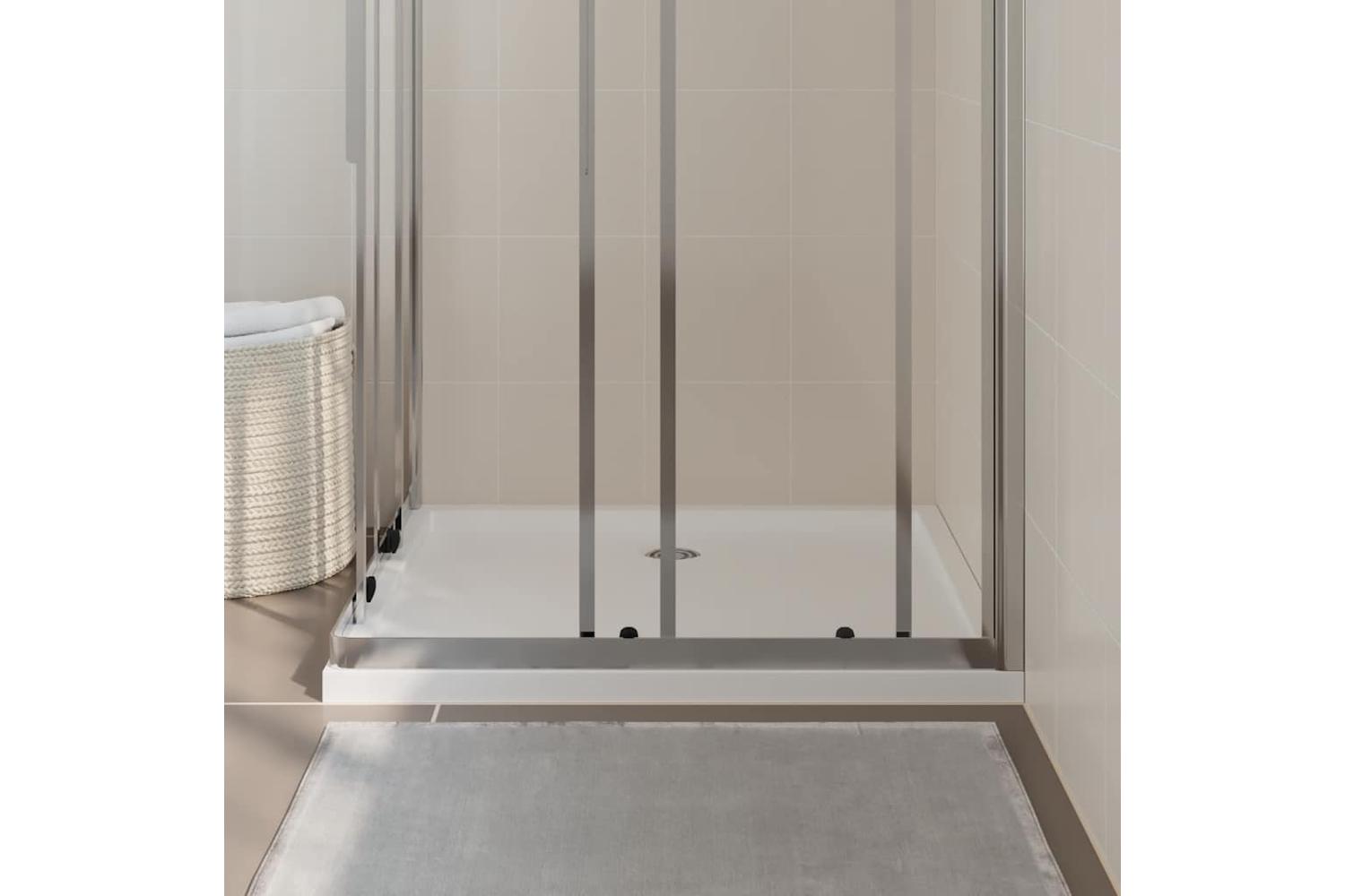 vidaXL 148908 Rectangular Abs Shower Base Tray White 80x90cm-3