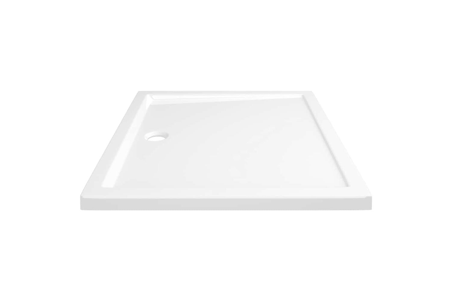 vidaXL 148908 Rectangular Abs Shower Base Tray White 80x90cm-5