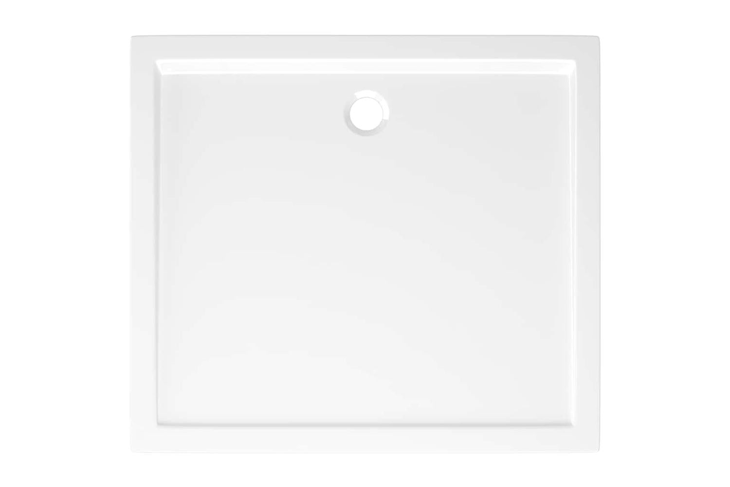 vidaXL 148908 Rectangular Abs Shower Base Tray White 80x90cm-6
