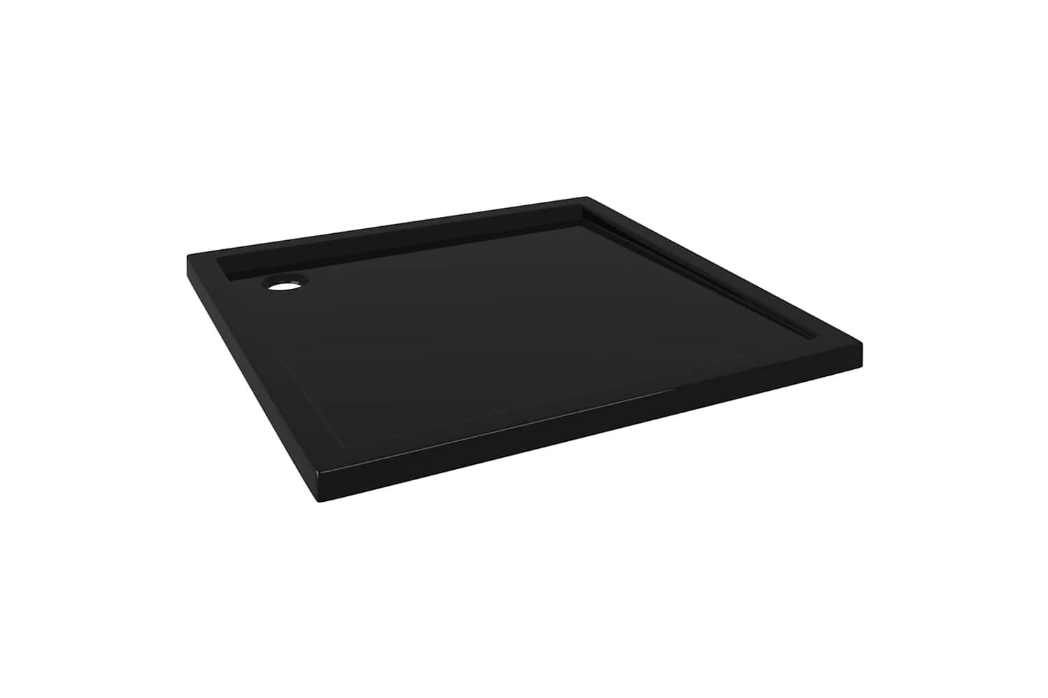 vidaXL 148913 Square Abs Shower Base Tray Black 90x90cm-2