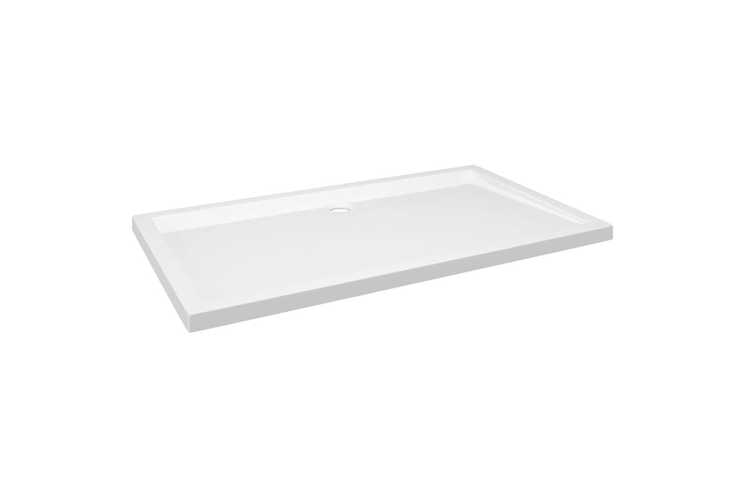 vidaXL 148905 Rectangular Abs Shower Base Tray White 70x120cm