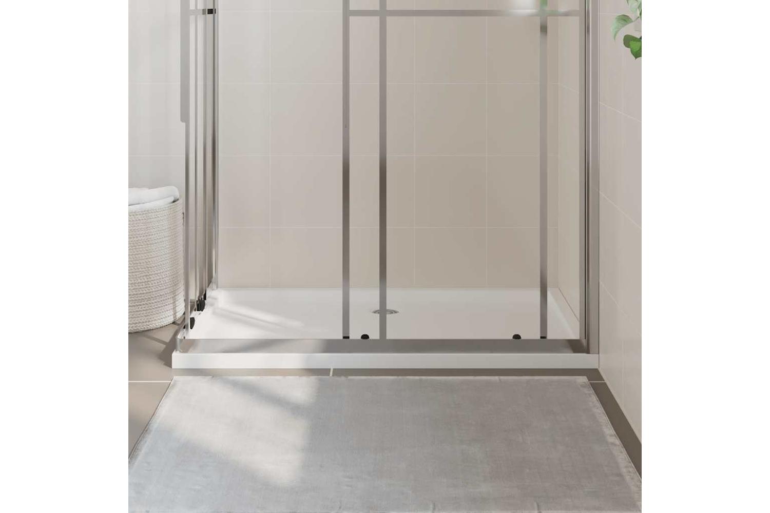 vidaXL 148905 Rectangular Abs Shower Base Tray White 70x120cm-3