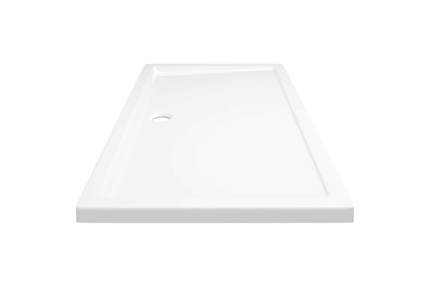 vidaXL 148905 Rectangular Abs Shower Base Tray White 70x120cm-5
