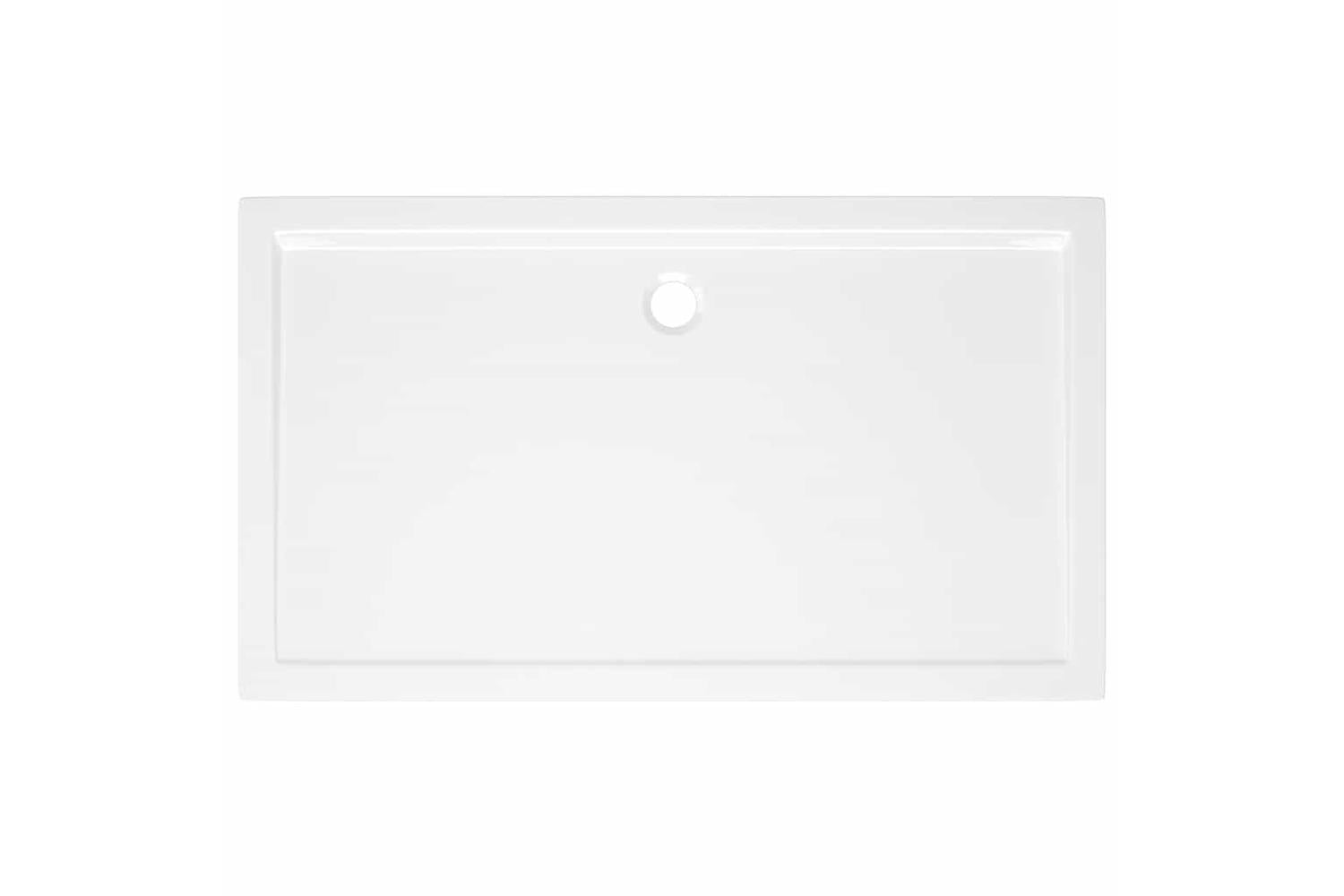 vidaXL 148905 Rectangular Abs Shower Base Tray White 70x120cm-6