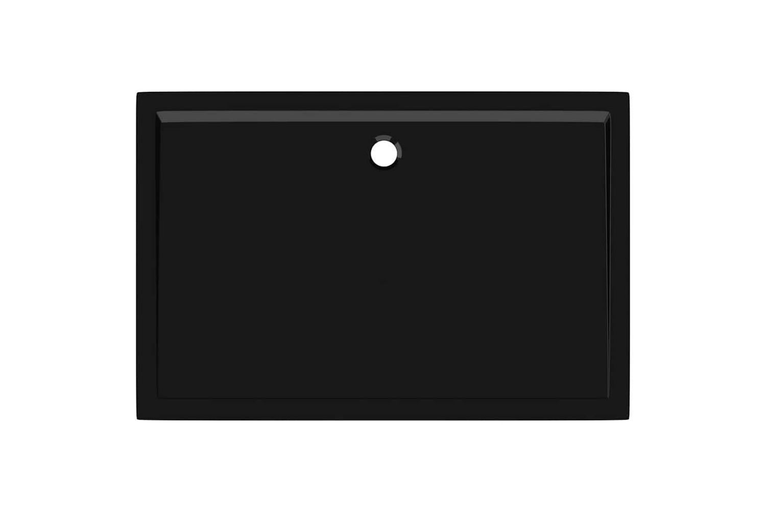 vidaXL 148919 Rectangular Abs Shower Base Tray Black 80x120cm-6