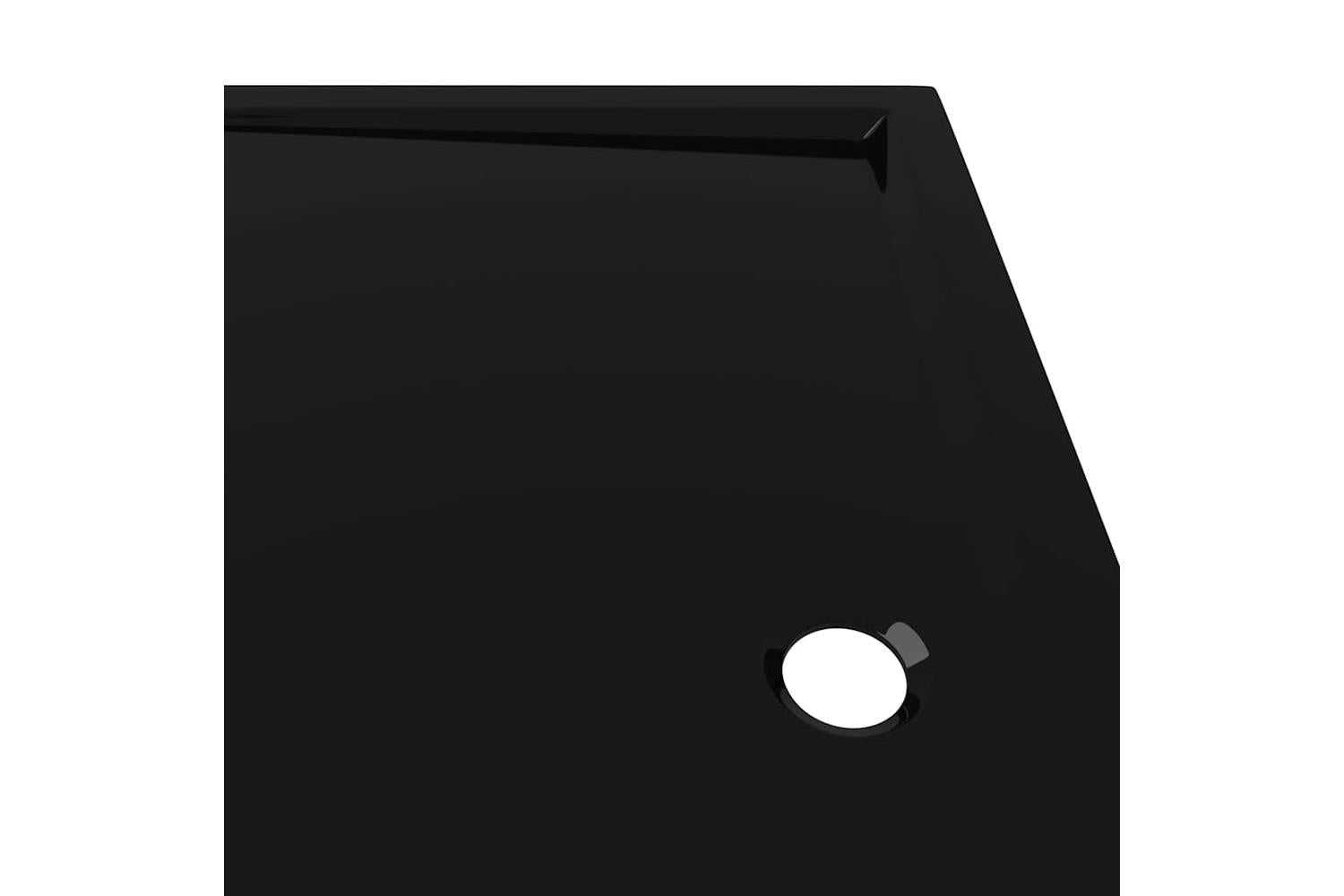 vidaXL 148919 Rectangular Abs Shower Base Tray Black 80x120cm-7