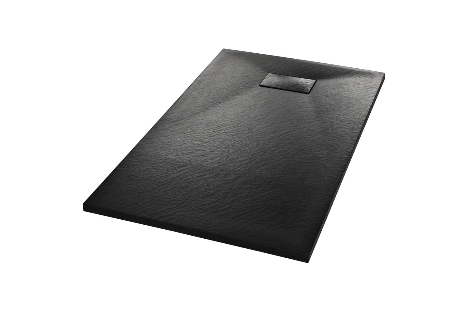vidaXL 144783 Shower Base Tray Smc | Black-2