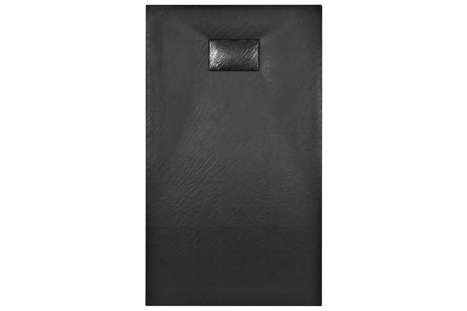 vidaXL 144783 Shower Base Tray Smc | Black-4