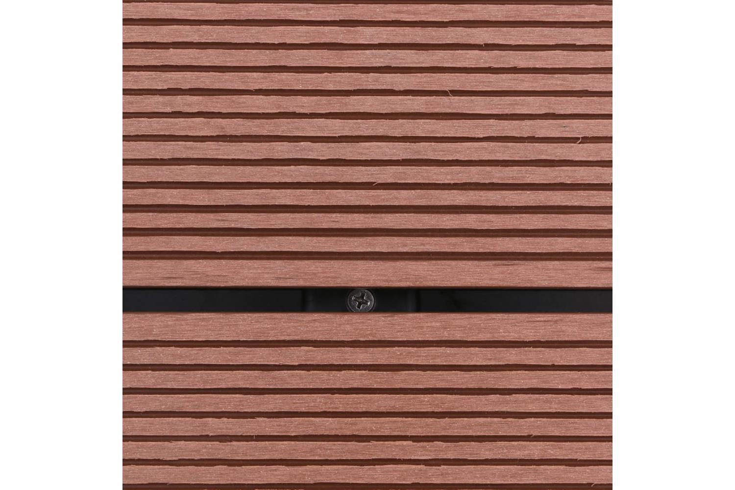 vidaXL 48202 Outdoor Shower Tray Wpc Stainless Steel 80x62cm Brown-8