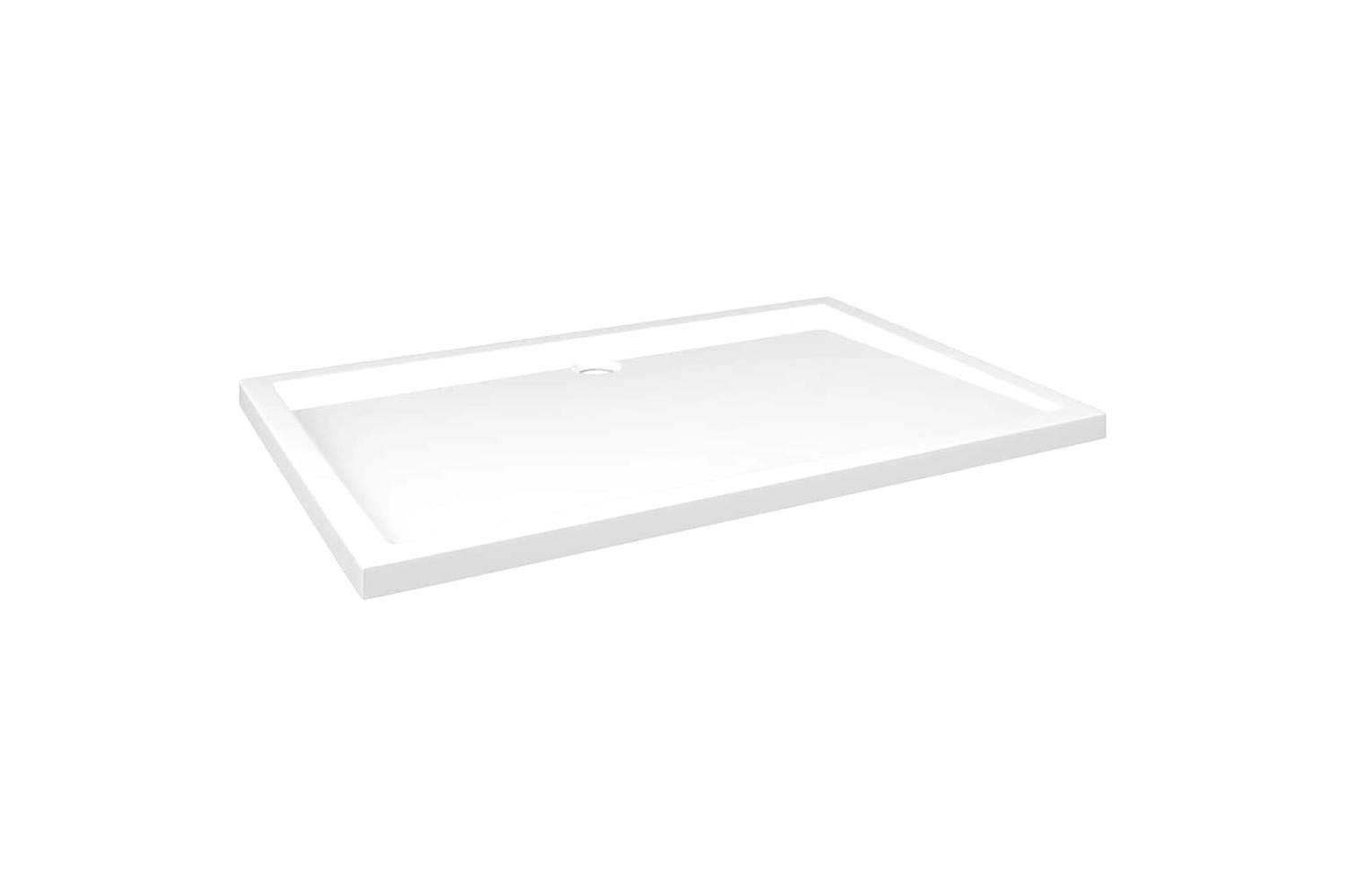 vidaXL 148910 Rectangular Abs Shower Base Tray White 80x120cm-2