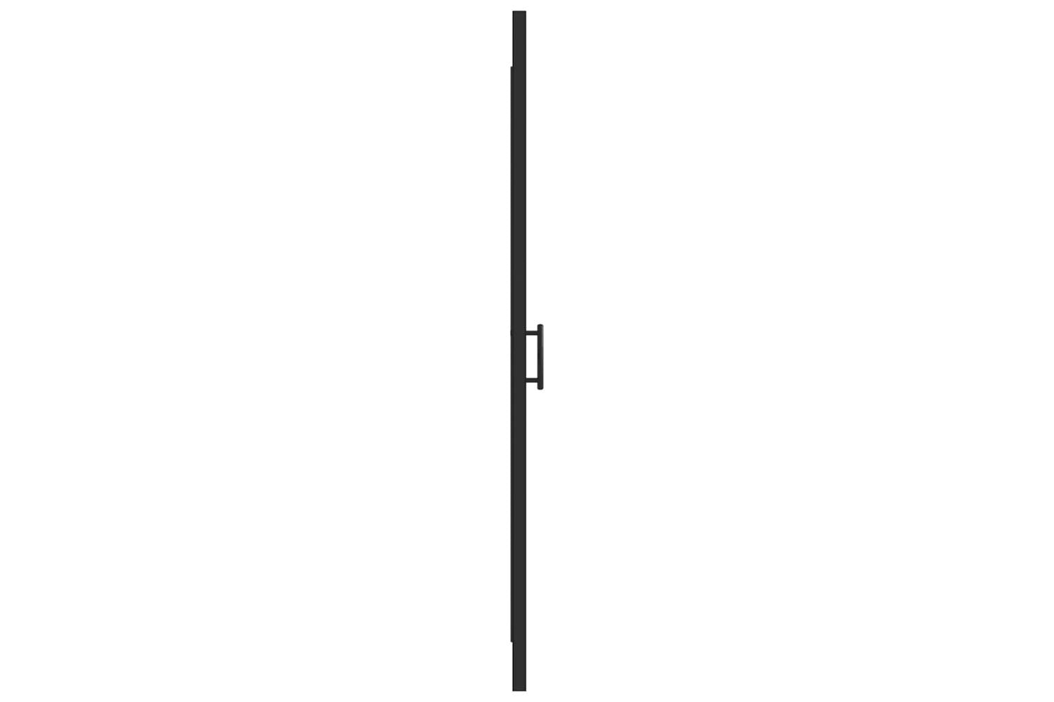 Vidaxl 151866 Shower Door 91x195 Cm Half Frosted Tempered Glass Black-4