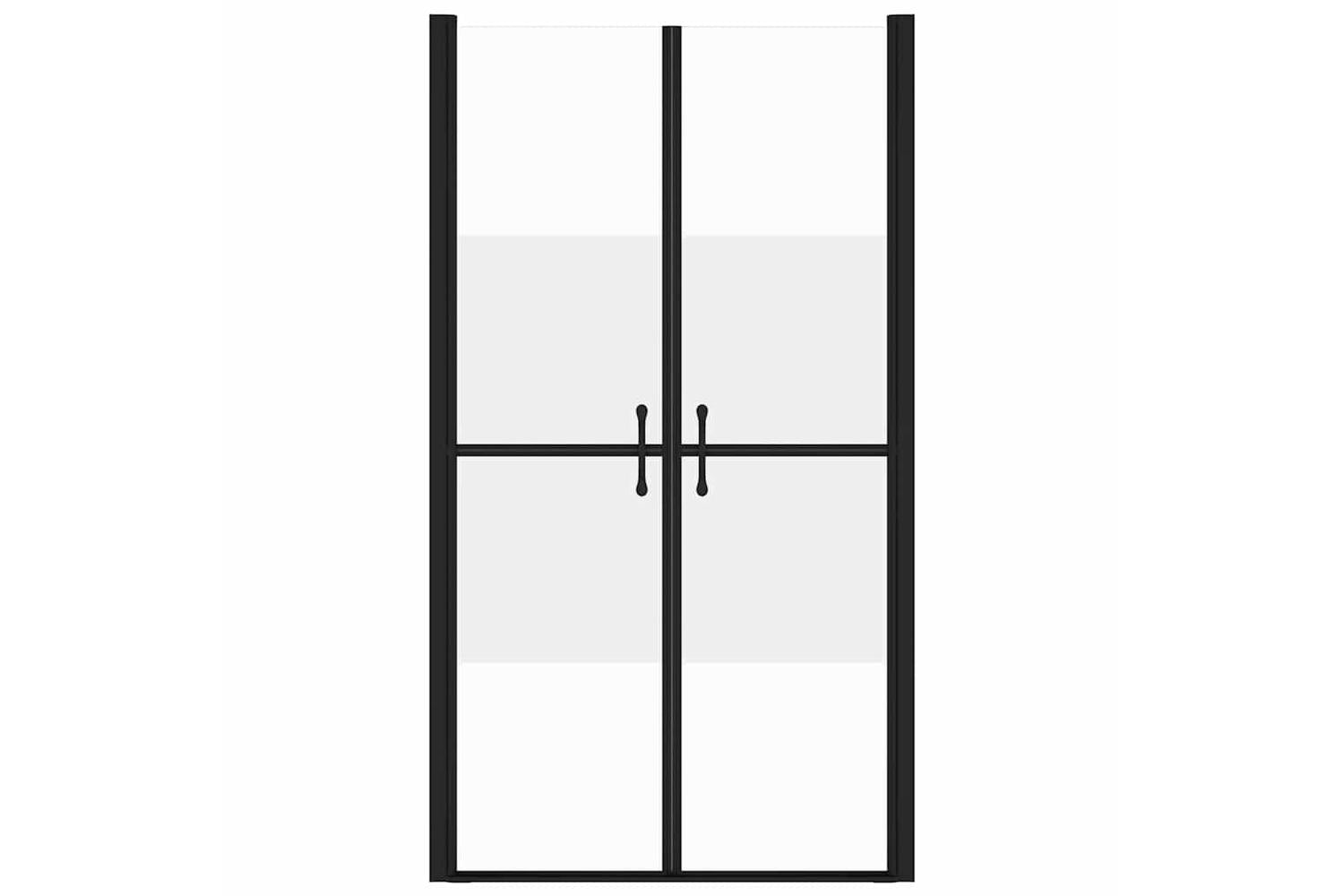 vidaXL 150832 Shower Door Half Frosted Esg (73-76)x190cm-3