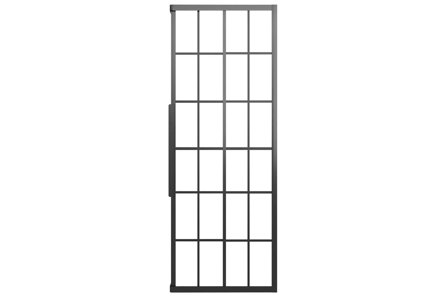 vidaXL 151859 Shower Cabin Frosted Esg 70x70x180cm Black-6