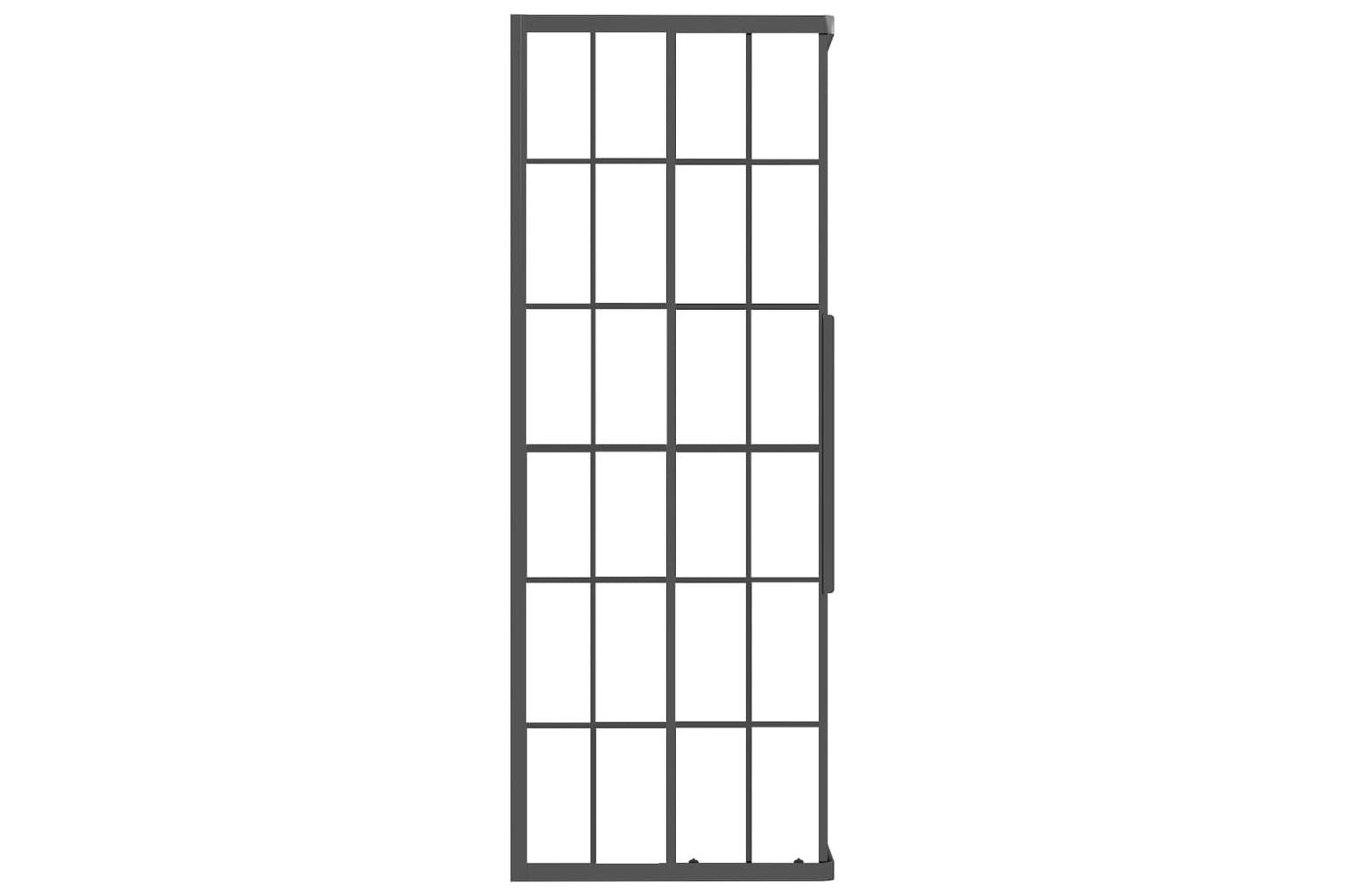 vidaXL 151859 Shower Cabin Frosted Esg 70x70x180cm Black-7