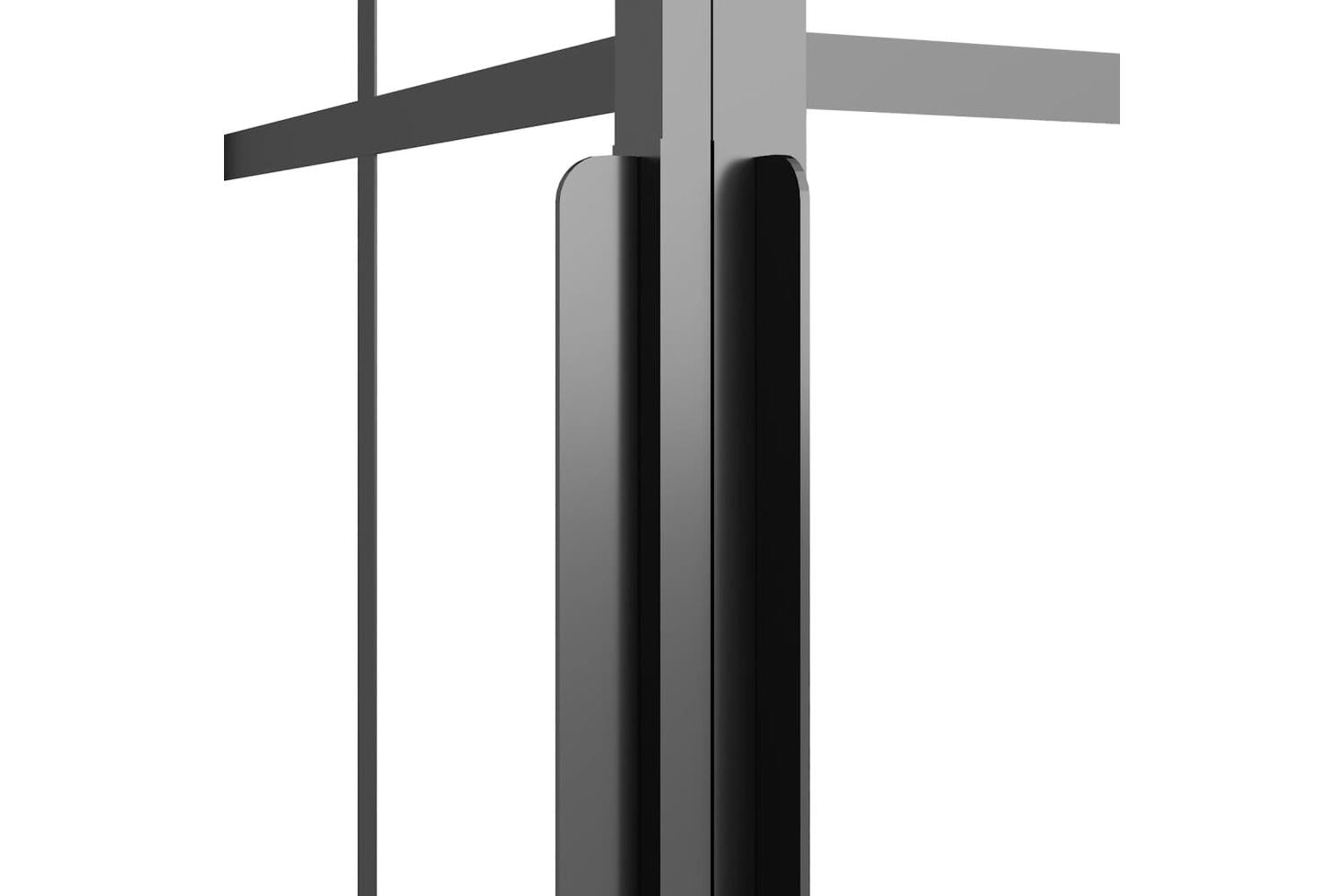 vidaXL 151859 Shower Cabin Frosted Esg 70x70x180cm Black-8