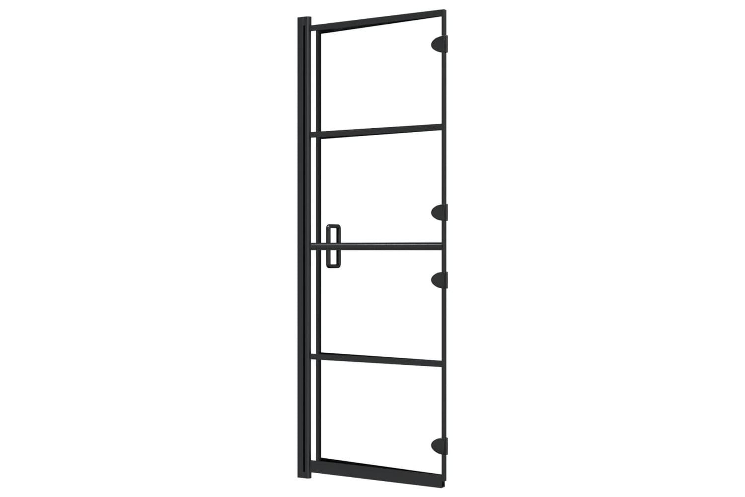 vidaXL 150744 Folding Shower Enclosure Esg 100x140cm Black-6