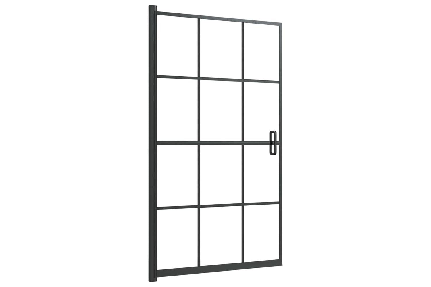 vidaXL 150746 Shower Enclosure | Transparent & Black-2