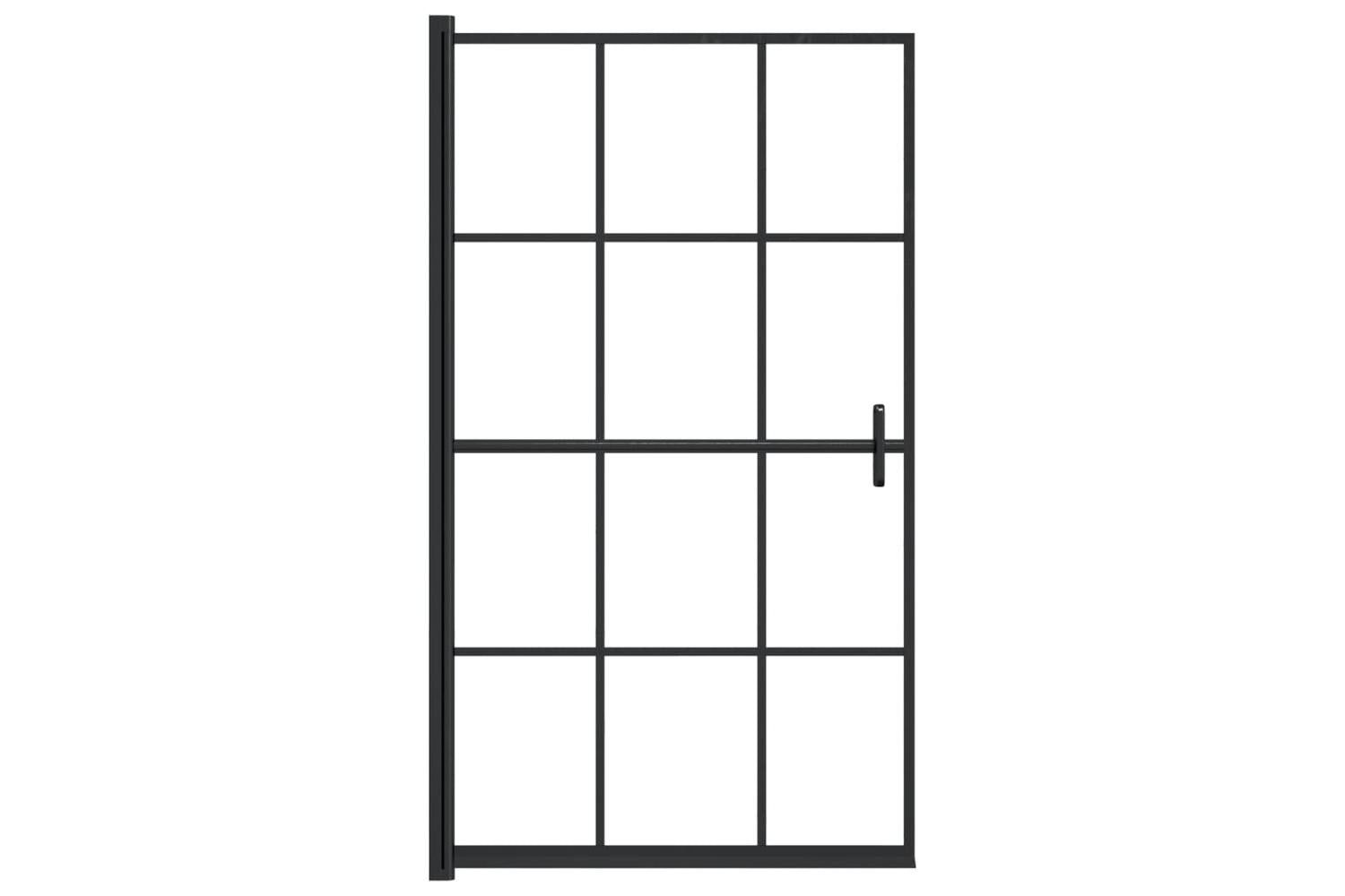 vidaXL 150746 Shower Enclosure | Transparent & Black-3