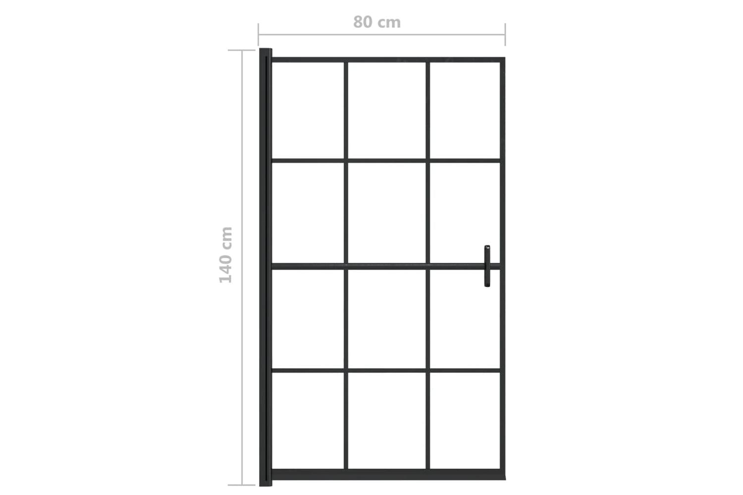 vidaXL 150746 Shower Enclosure | Transparent & Black-5