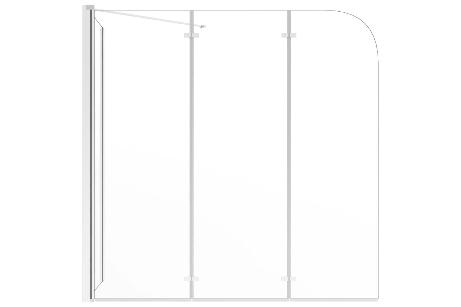 vidaXL 146227 Bath Enclosure 120x69x130cm Tempered Glass Transparent-3