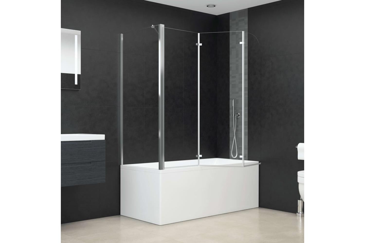 vidaXL 146227 Bath Enclosure 120x69x130cm Tempered Glass Transparent-6