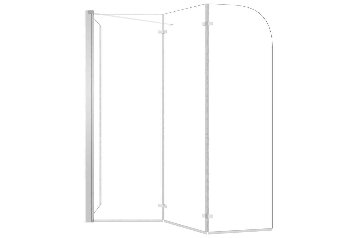 vidaXL 146227 Bath Enclosure 120x69x130cm Tempered Glass Transparent-7