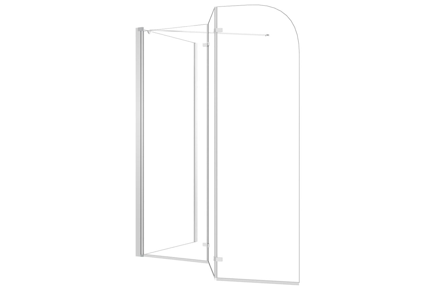 vidaXL 146227 Bath Enclosure 120x69x130cm Tempered Glass Transparent-8