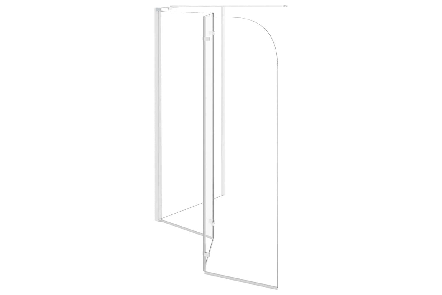 vidaXL 146227 Bath Enclosure 120x69x130cm Tempered Glass Transparent-9