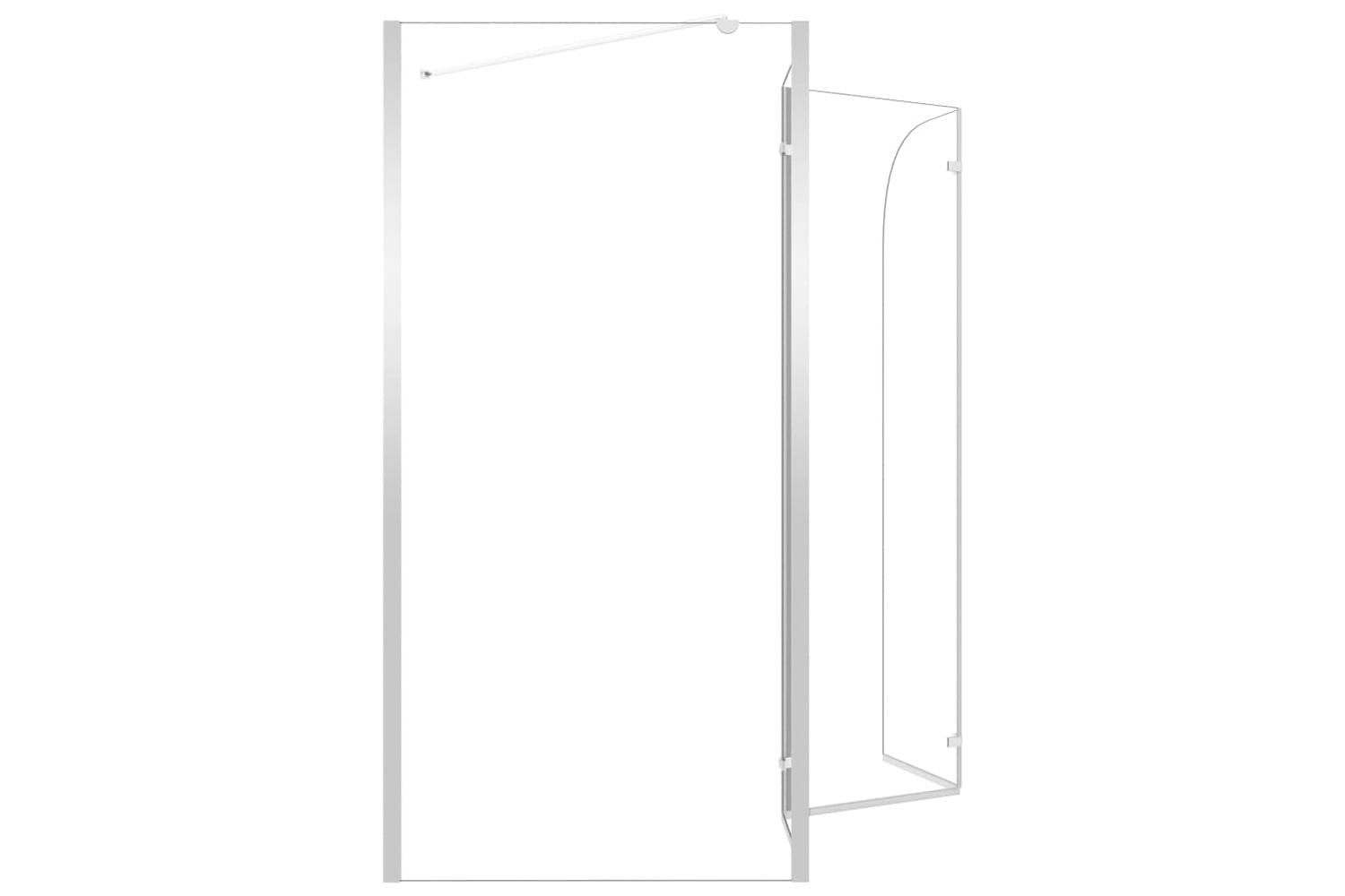 vidaXL 146227 Bath Enclosure 120x69x130cm Tempered Glass Transparent-10