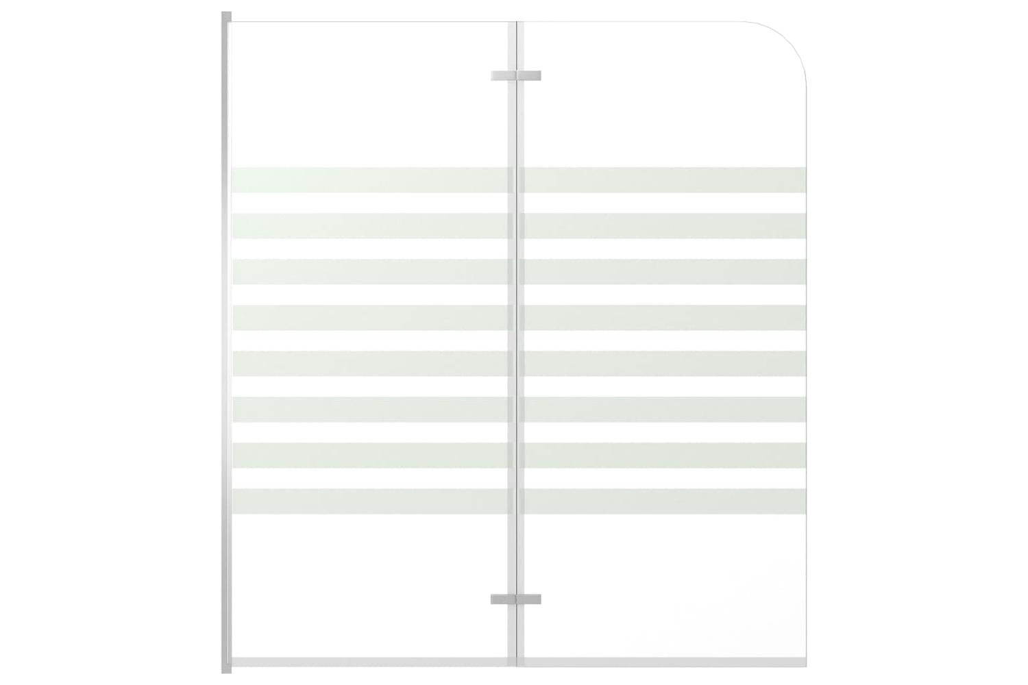 vidaXL 146225 Bath Enclosure 120x140cm Tempered Glass Stripe