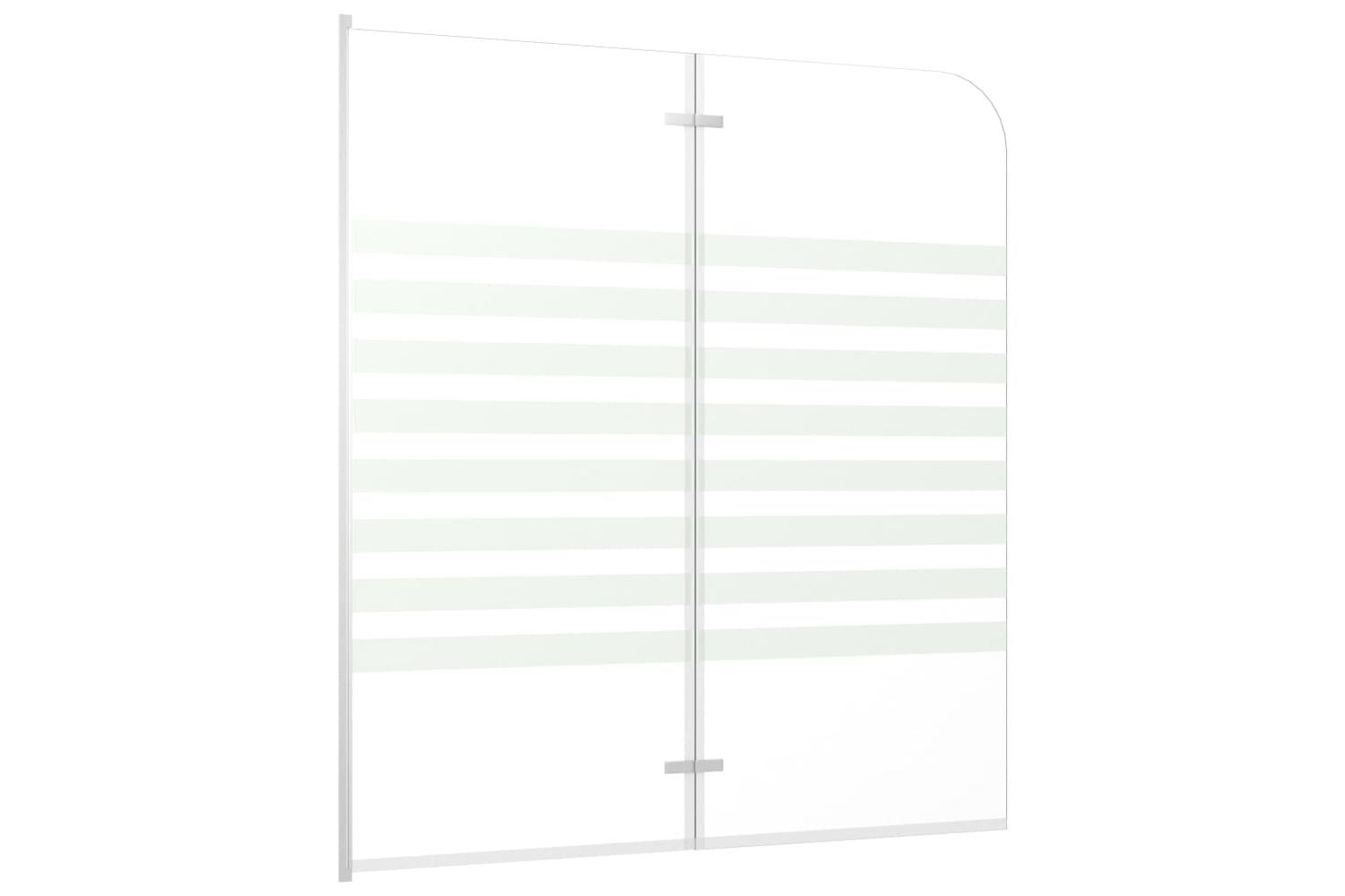 vidaXL 146225 Bath Enclosure 120x140cm Tempered Glass Stripe-3