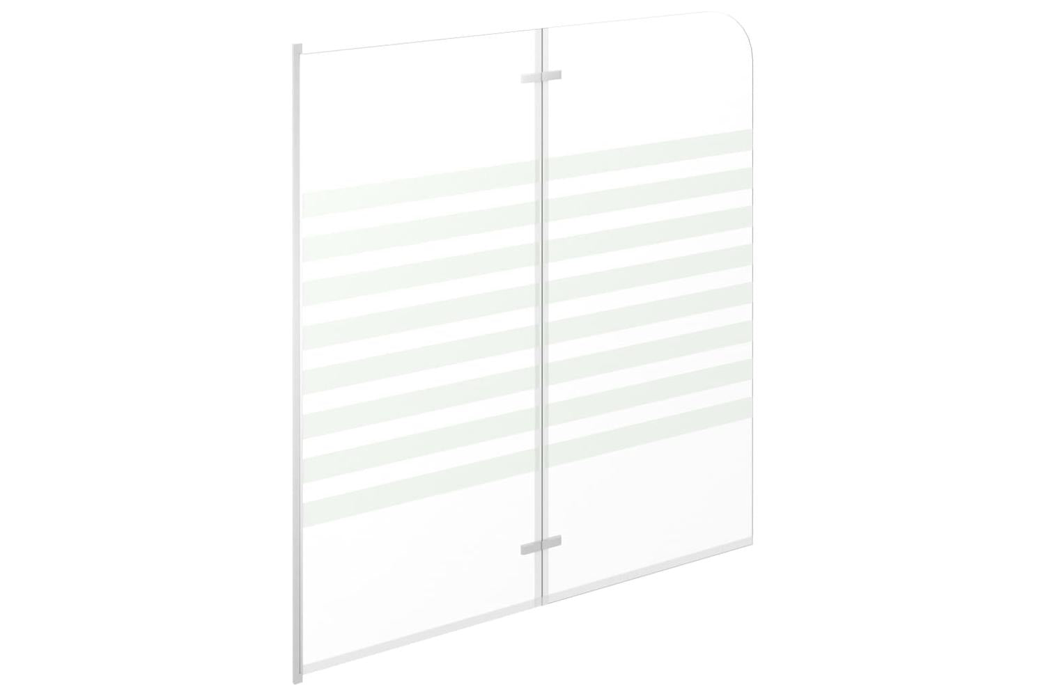 vidaXL 146225 Bath Enclosure 120x140cm Tempered Glass Stripe-4
