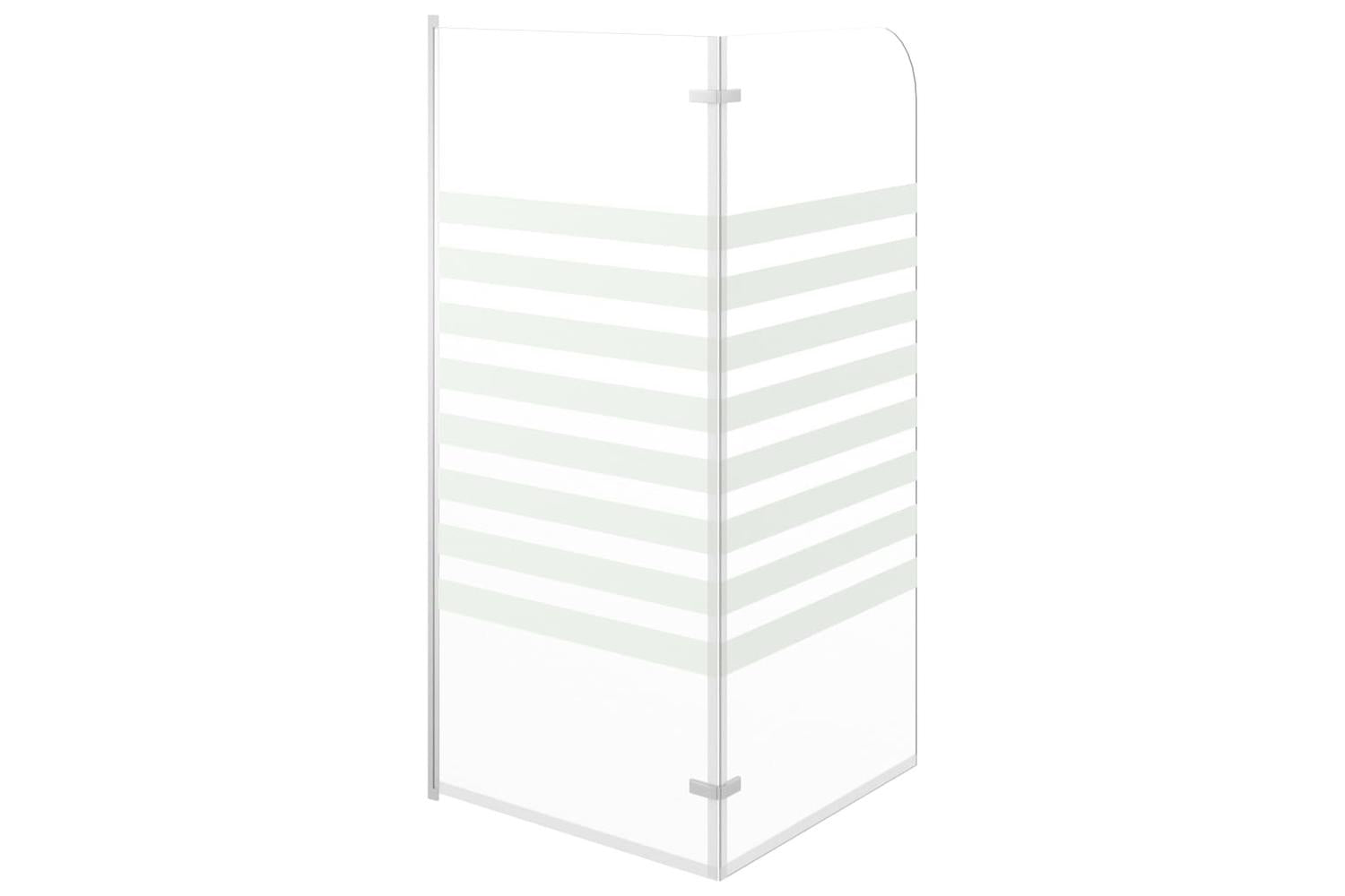 vidaXL 146225 Bath Enclosure 120x140cm Tempered Glass Stripe-7