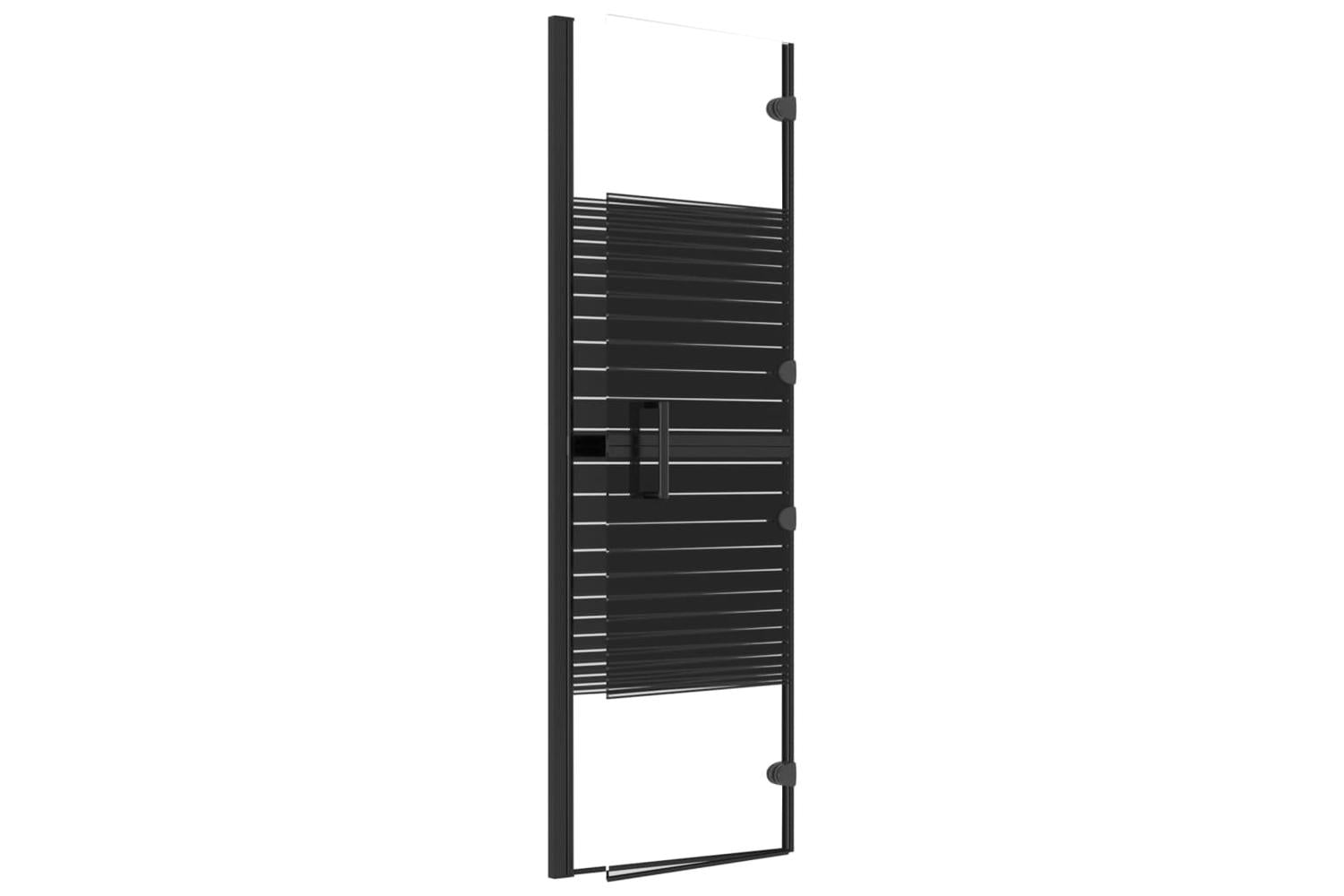 vidaXL 150740 Folding Shower Enclosure Esg 80x140cm Black-5