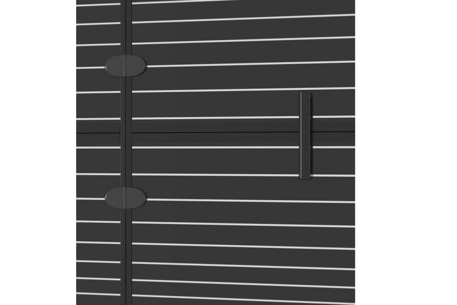 vidaXL 150740 Folding Shower Enclosure Esg 80x140cm Black-6
