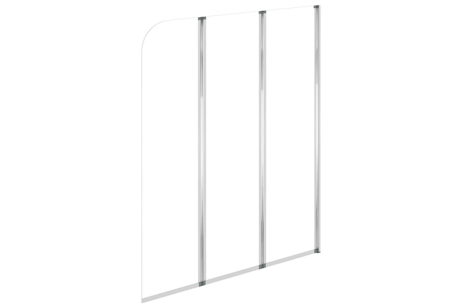 vidaXL 146228 Bath Enclosures 2 Pcs 104x130cm Tempered Glass Transparent-7