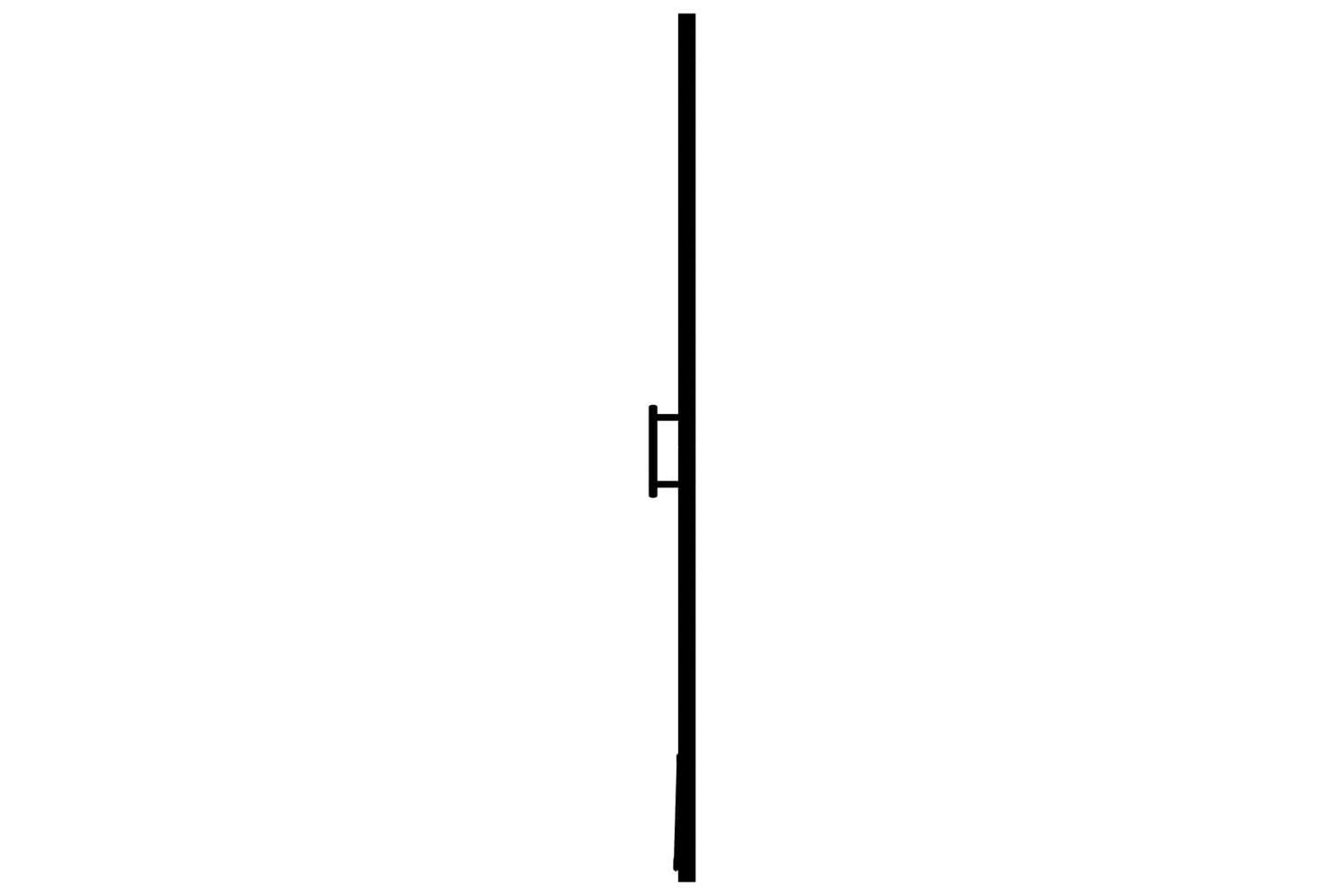 vidaXL 146885 Shower Door Tempered Glass 100x178cm Black-5