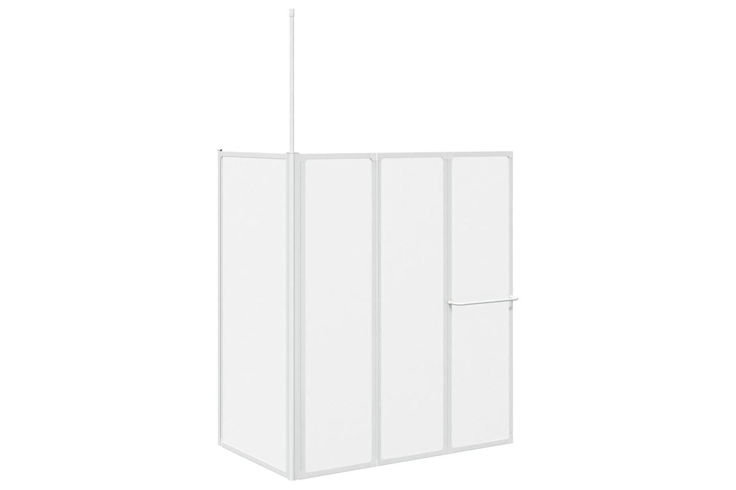 vidaXL 140787 Shower Bath Screen Wall L Shape 70 X 120 X 137cm 4 Panels Foldable