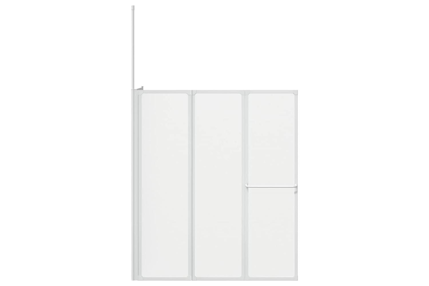 vidaXL 140787 Shower Bath Screen Wall L Shape 70 X 120 X 137cm 4 Panels Foldable-4